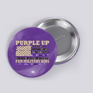 Purple Up For Military Kids Usa Flag Button