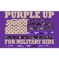 Purple Up For Military Kids Usa Flag Bumper Sticker