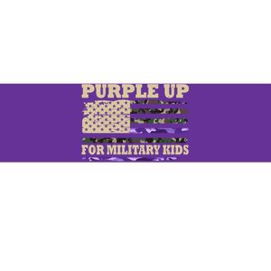 Purple Up For Military Kids Usa Flag Bumper Sticker