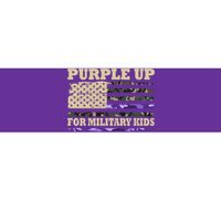 Purple Up For Military Kids Usa Flag Bumper Sticker