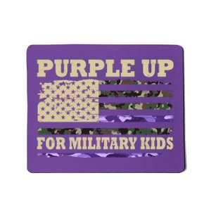 Purple Up For Military Kids Usa Flag Mousepad