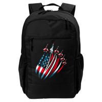 Patriotic Usa Flag Fighter Jets Boy 4th Of July Daily Commute Backpack