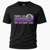 Purple Up For Military Child Month Boots Sunset Cooling Performance Crew T-Shirt