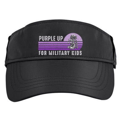 Purple Up For Military Child Month Boots Sunset Adult Drive Performance Visor