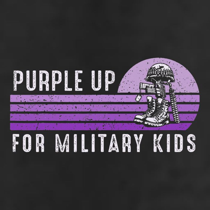 Purple Up For Military Child Month Boots Sunset Adult Drive Performance Visor