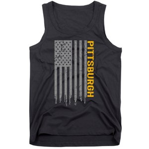 Pittsburgh Usa Flag Patriotic American From Pittsburgh Tank Top