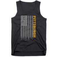 Pittsburgh Usa Flag Patriotic American From Pittsburgh Tank Top