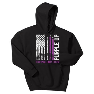 Purple Up For Military Military Child Month Kids Hoodie