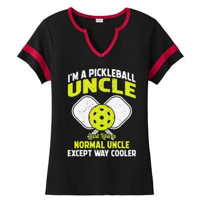 Pickleball Uncle Funny Pickleball Player Gift For Him Ladies Halftime Notch Neck Tee