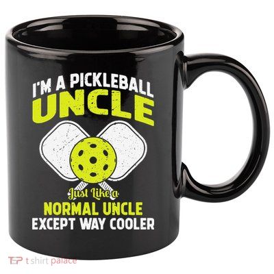 Pickleball Uncle Funny Pickleball Player Gift For Him 11oz C Handle Ceramic Mug