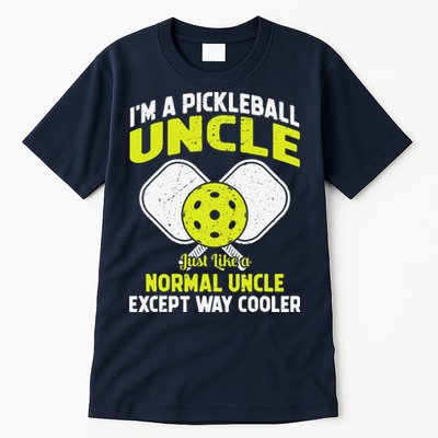 Pickleball Uncle Funny Pickleball Player Gift For Him Tall T-Shirt