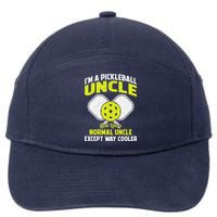 Pickleball Uncle Funny Pickleball Player Gift For Him 7-Panel Snapback Hat