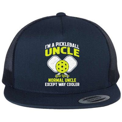 Pickleball Uncle Funny Pickleball Player Gift For Him Flatbill Hat