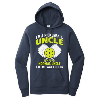 Pickleball Uncle Funny Pickleball Player Gift For Him Women's Pullover Hoodie