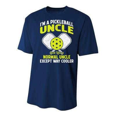 Pickleball Uncle Funny Pickleball Player Gift For Him Youth Performance Sprint T-Shirt