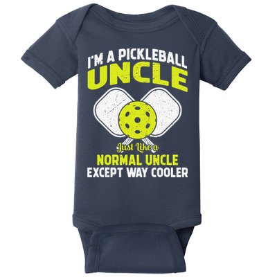 Pickleball Uncle Funny Pickleball Player Gift For Him Baby Bodysuit