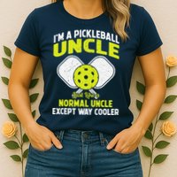 Pickleball Uncle Funny Pickleball Player Gift For Him Womens T-Shirt