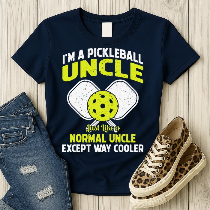 Pickleball Uncle Funny Pickleball Player Gift For Him Womens T-Shirt