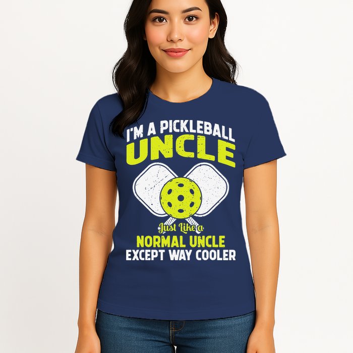 Pickleball Uncle Funny Pickleball Player Gift For Him Womens T-Shirt