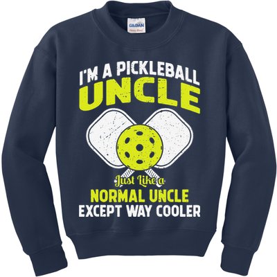 Pickleball Uncle Funny Pickleball Player Gift For Him Kids Sweatshirt