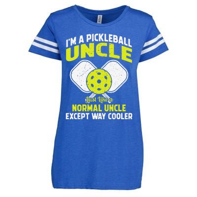 Pickleball Uncle Funny Pickleball Player Gift For Him Enza Ladies Jersey Football T-Shirt