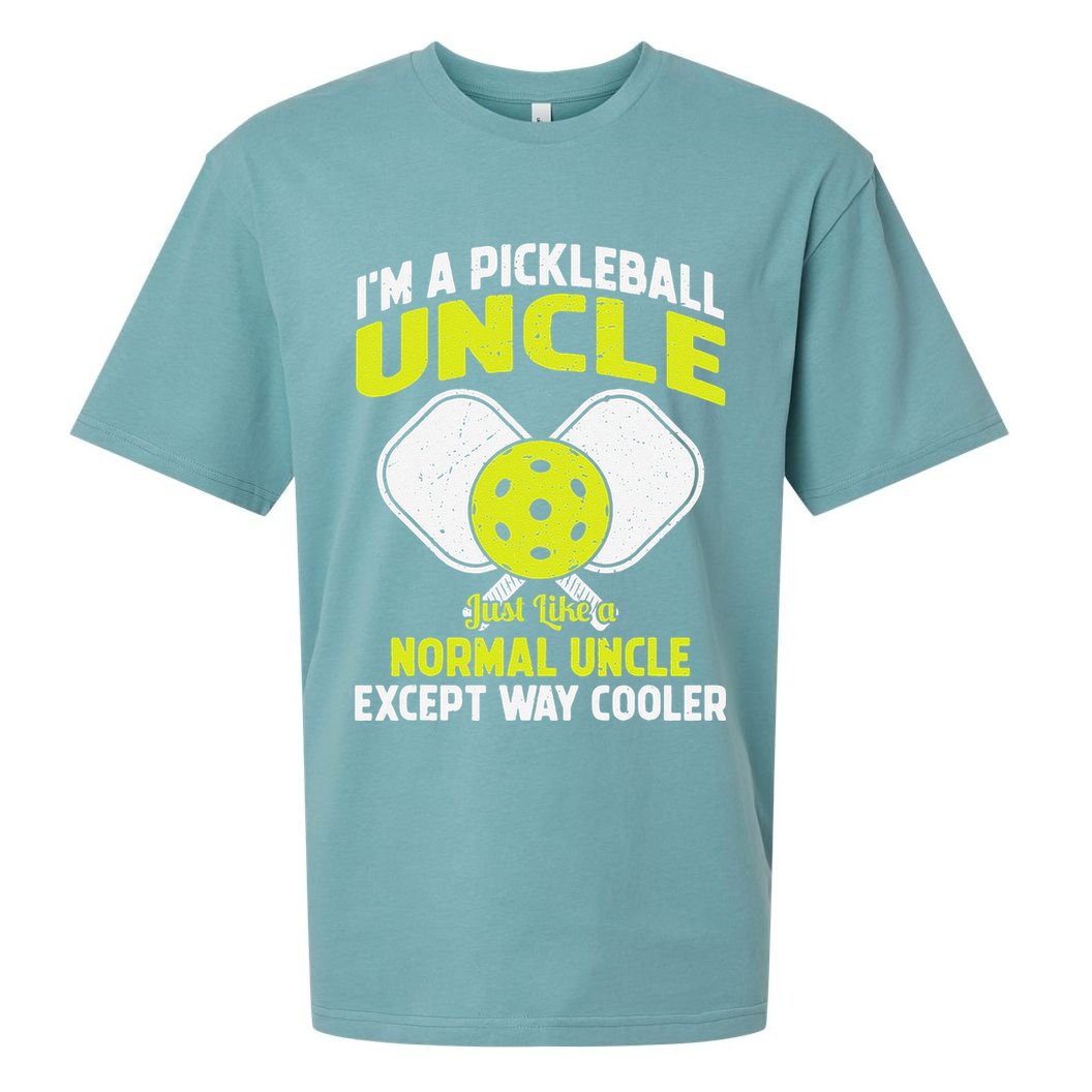 Pickleball Uncle Funny Pickleball Player Gift For Him Sueded Cloud Jersey T-Shirt