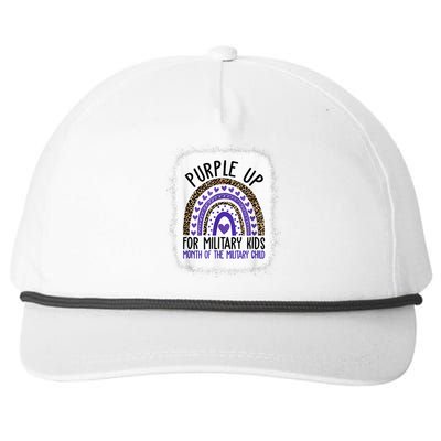 Purple Up For Military Kid Cool Month Of The Military Child Snapback Five-Panel Rope Hat