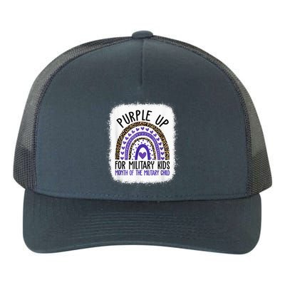 Purple Up For Military Kid Cool Month Of The Military Child Yupoong Adult 5-Panel Trucker Hat