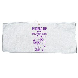 Purple Up For Military Month Of The Military Child Large Microfiber Waffle Golf Towel