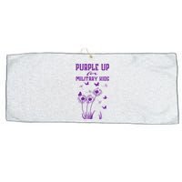 Purple Up For Military Month Of The Military Child Large Microfiber Waffle Golf Towel