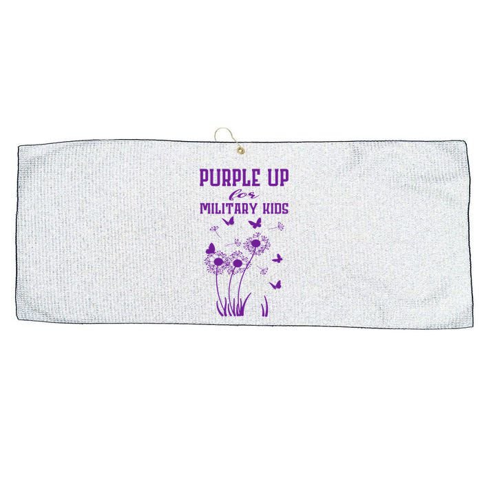 Purple Up For Military Month Of The Military Child Large Microfiber Waffle Golf Towel