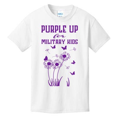 Purple Up For Military Month Of The Military Child Kids T-Shirt