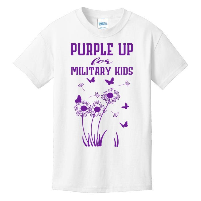 Purple Up For Military Month Of The Military Child Kids T-Shirt