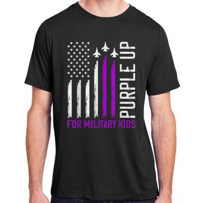 Purple Up For Military Kid Shirt Military Child Month Adult ChromaSoft Performance T-Shirt