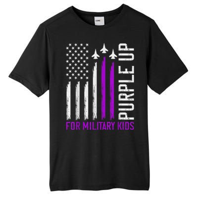 Purple Up For Military Kid Shirt Military Child Month Tall Fusion ChromaSoft Performance T-Shirt