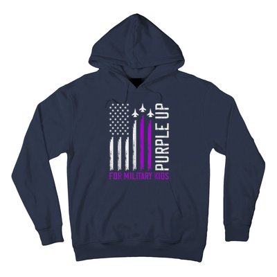 Purple Up For Military Kid Shirt Military Child Month Hoodie