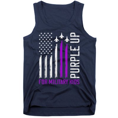 Purple Up For Military Kid Shirt Military Child Month Tank Top