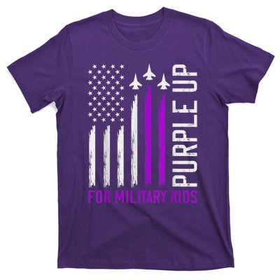 Purple Up For Military Kid Shirt Military Child Month T-Shirt