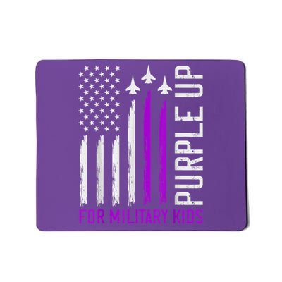 Purple Up For Military Kid Shirt Military Child Month Mousepad