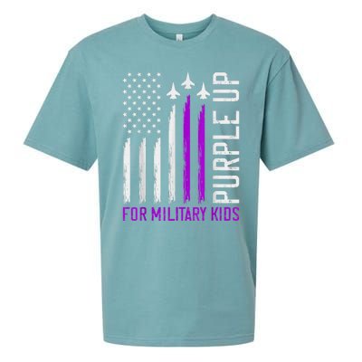 Purple Up For Military Kid Shirt Military Child Month Sueded Cloud Jersey T-Shirt