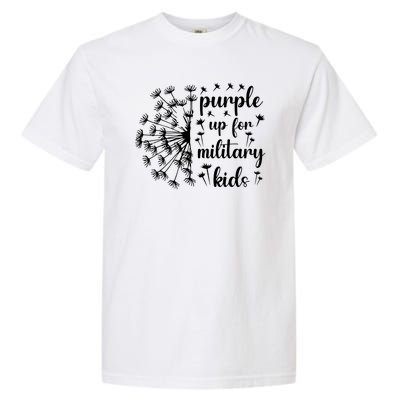 Purple Up For Military Child Dandelion Military Child Month Garment-Dyed Heavyweight T-Shirt