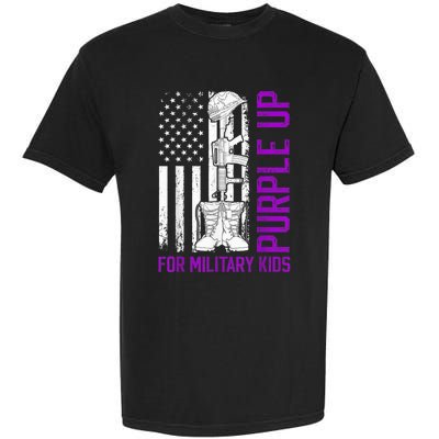 Purple Up For Military Kid Shirt Military Child Month Garment-Dyed Heavyweight T-Shirt