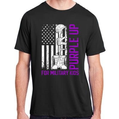 Purple Up For Military Kid Shirt Military Child Month Adult ChromaSoft Performance T-Shirt