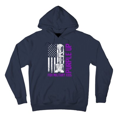 Purple Up For Military Kid Shirt Military Child Month Hoodie