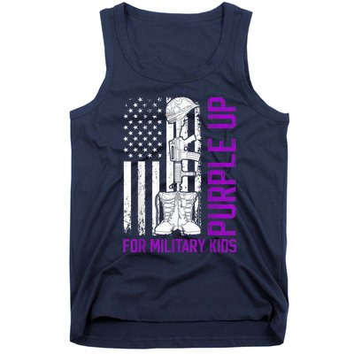 Purple Up For Military Kid Shirt Military Child Month Tank Top