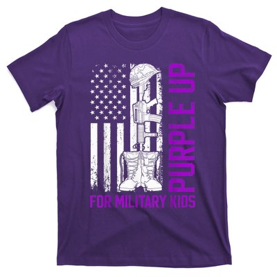 Purple Up For Military Kid Shirt Military Child Month T-Shirt