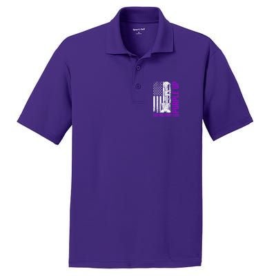 Purple Up For Military Kid Shirt Military Child Month PosiCharge RacerMesh Polo