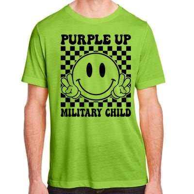 Purple Up For Military Child Dandelion Military Child Month Adult ChromaSoft Performance T-Shirt