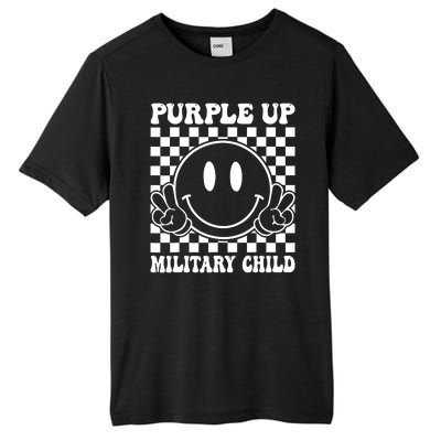 Purple Up For Military Child Dandelion Military Child Month Tall Fusion ChromaSoft Performance T-Shirt