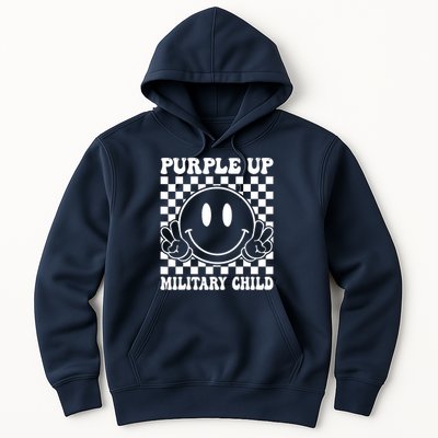 Purple Up For Military Child Dandelion Military Child Month Hoodie